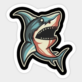 Shark Mascot Sticker